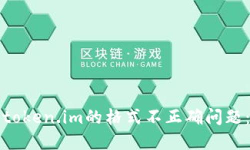 如何解决token.im的格式不正确问题:全面指南
